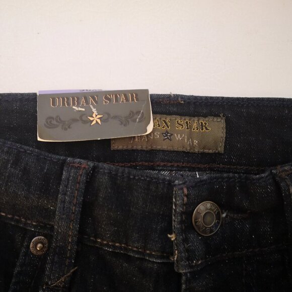 NWT Urban Star Men's Dark Wash Size 30/31 Relaxed Fit Blue Jeans - Picture 7 of 13